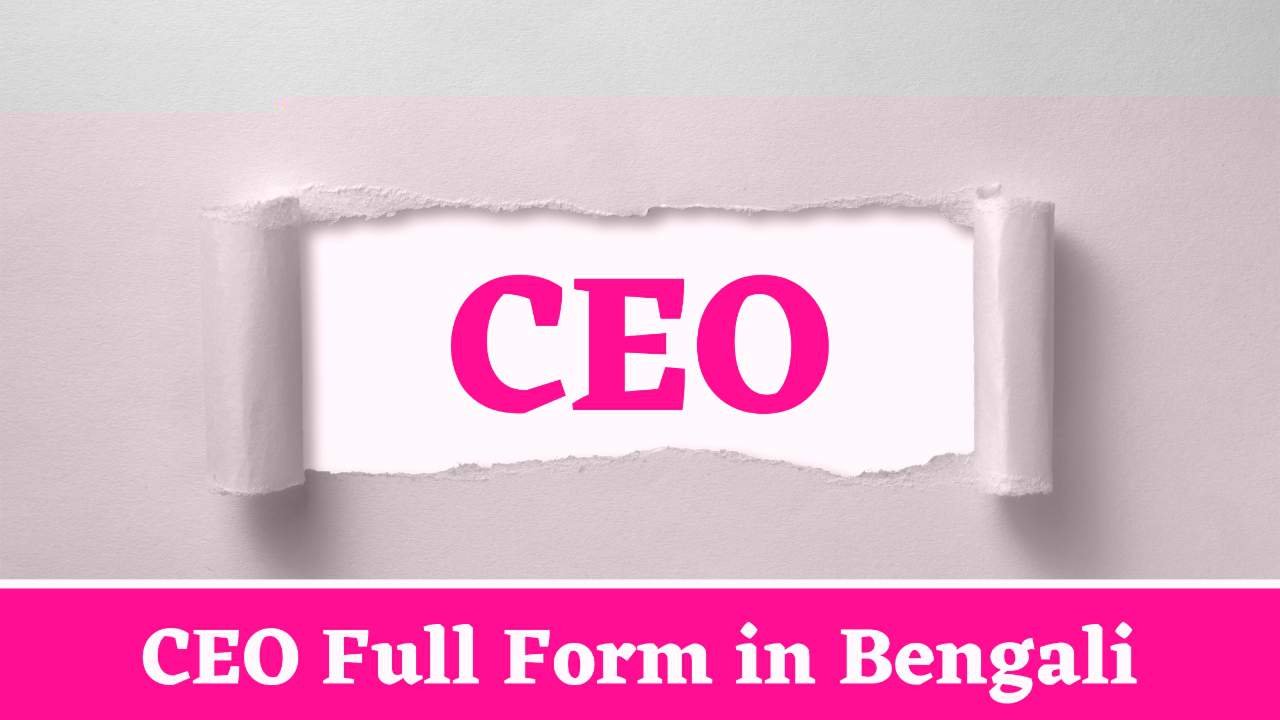 CEO Full Form in Bengali