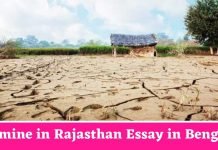 Famine in Rajasthan Essay in Bengali